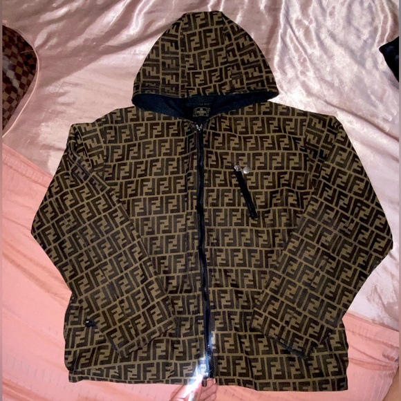 Authentic Fendi Zucca Jacket Vintaged FF Monogram - Picture 1 of 9